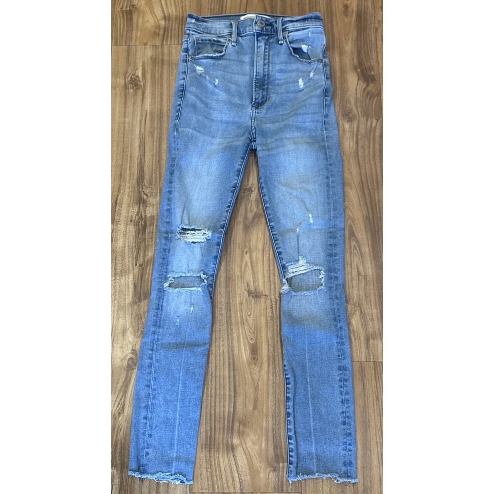 Abercrombie &‎ Fitch Jeans Womens 24 00S Super Skinny Ultra High Rise Distressed